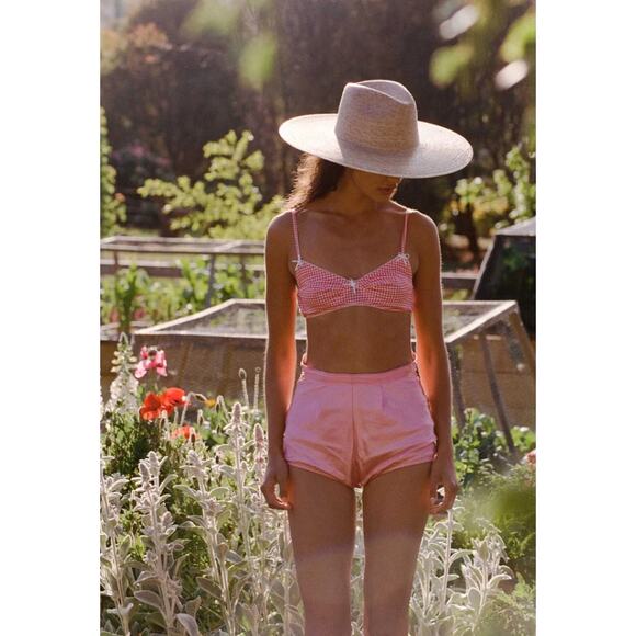 Lack Of Color Palma Wide Fedora Hat Tan NWT - Picture 7 of 7